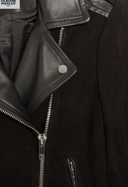 Black leather jacket
