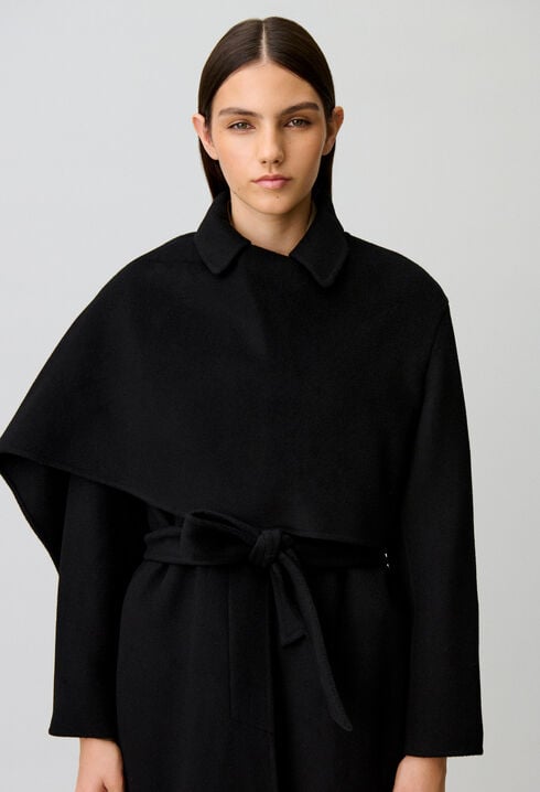 Long draped coat