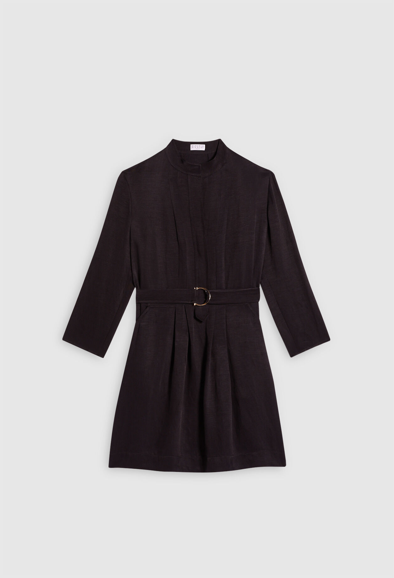 Belted midi dress