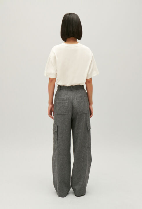 Light grey cargo trousers