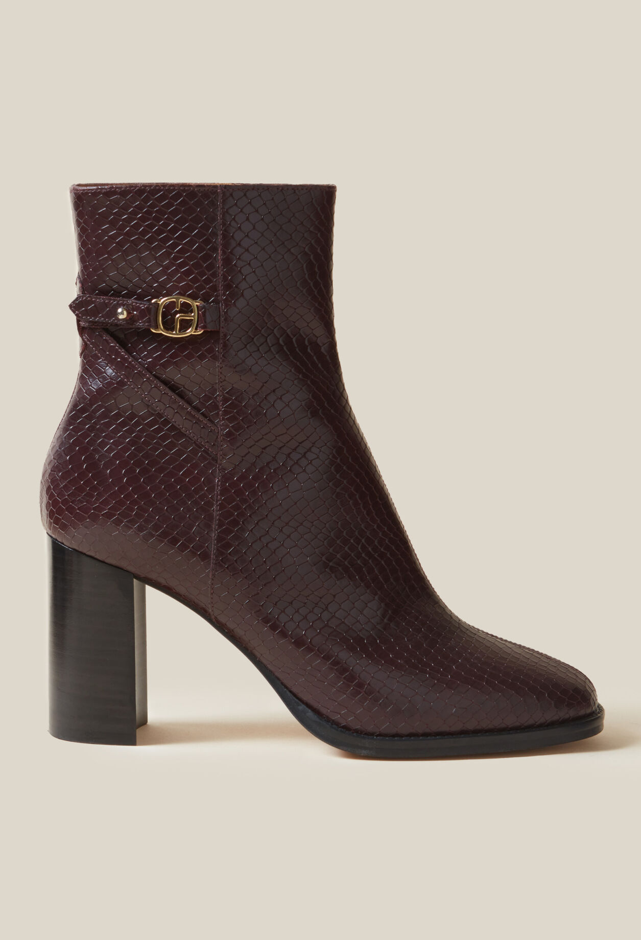 Glossy Snake Effect Boots