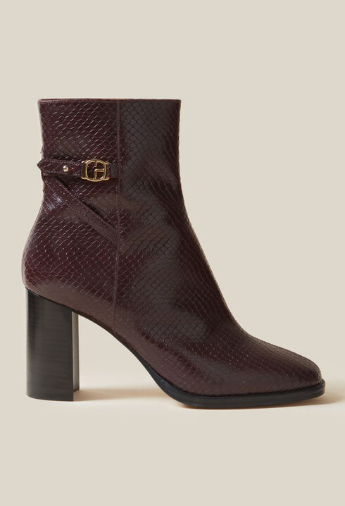 Glossy Snake Effect Boots