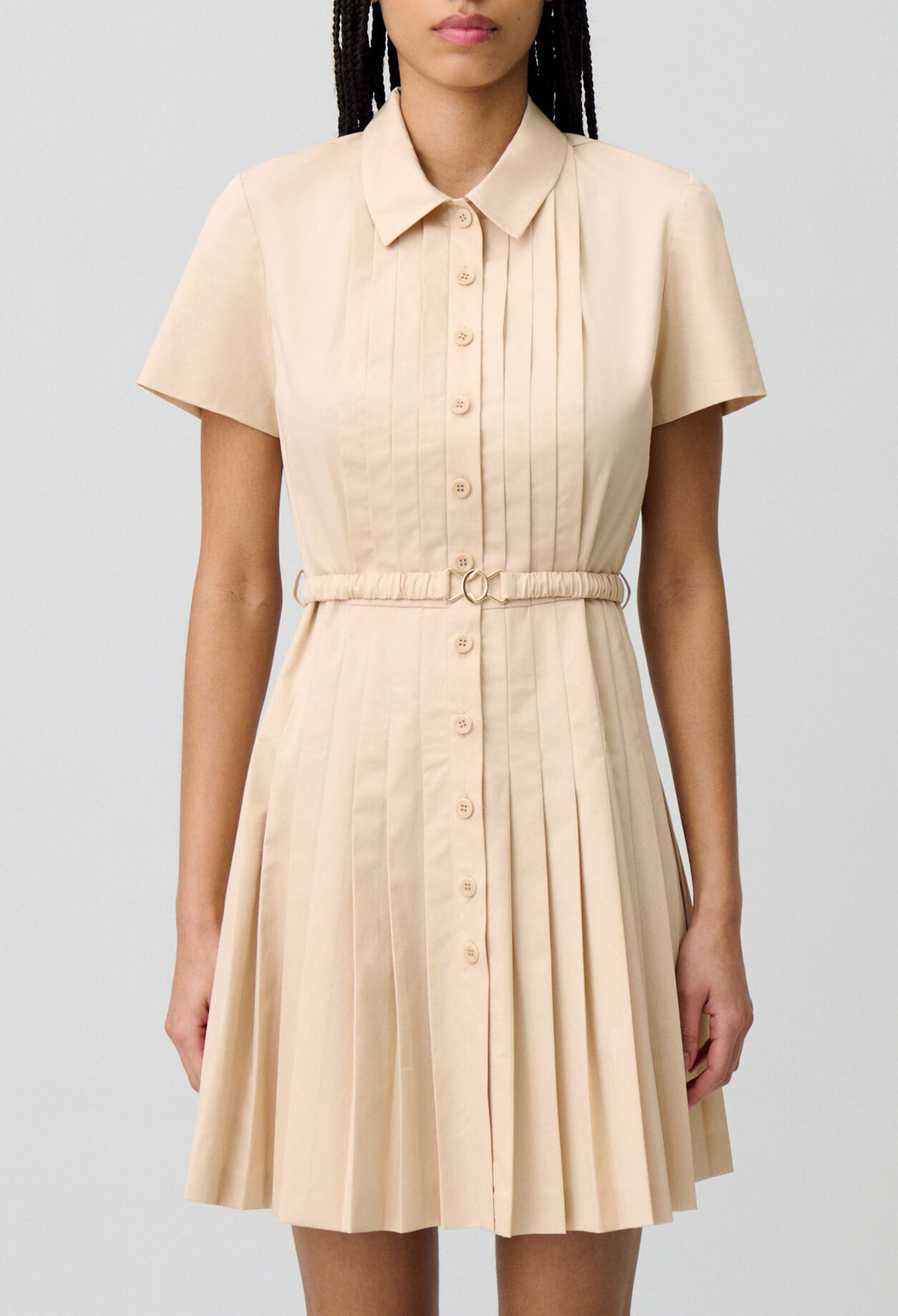 Short buttoned dress