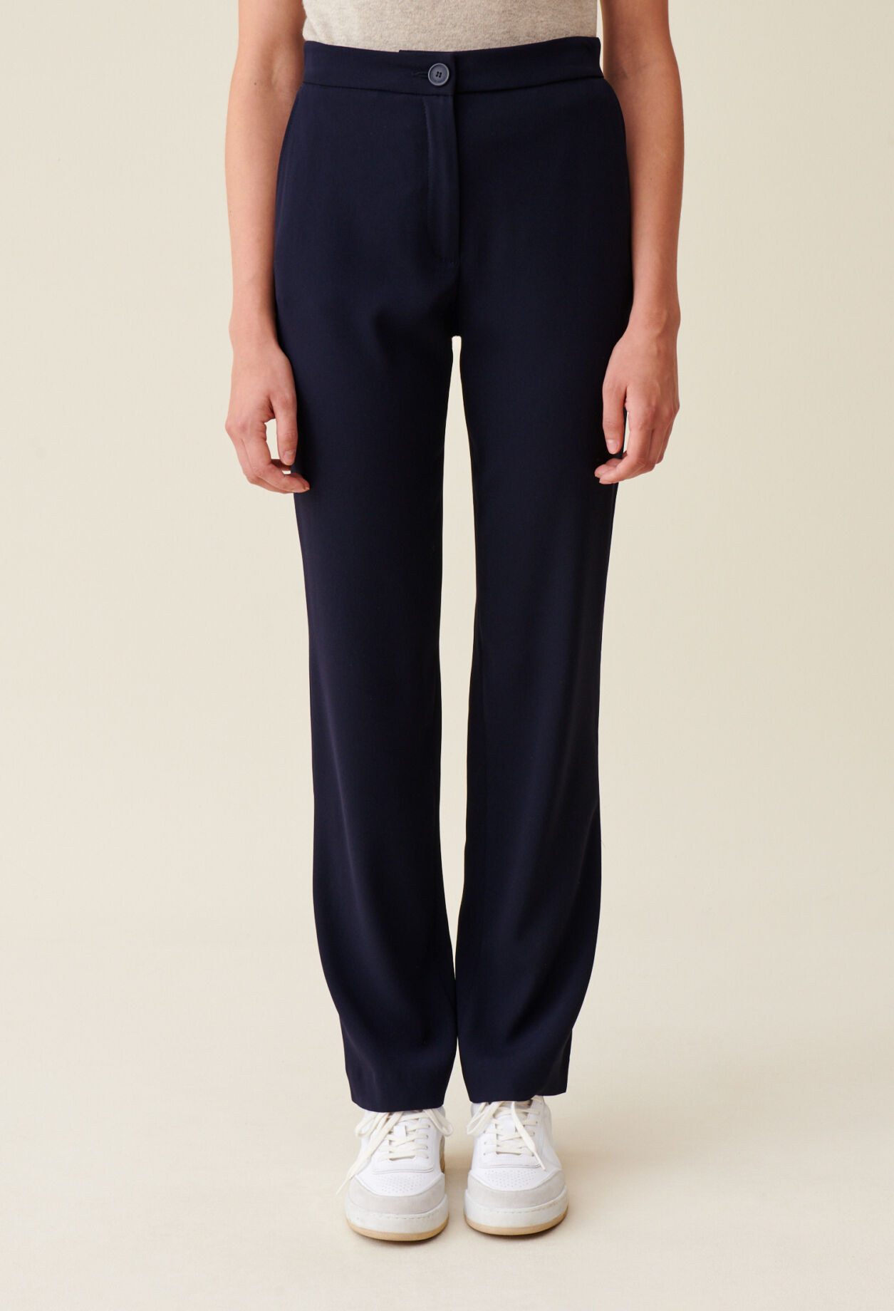 Navy blue suit trousers 