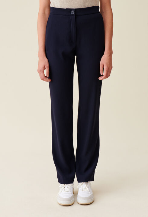 Navy blue suit trousers 