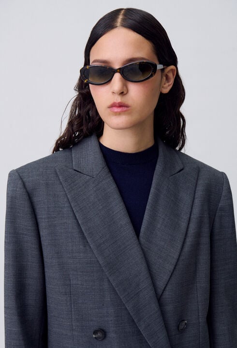 Double-Breasted Tailored Blazer