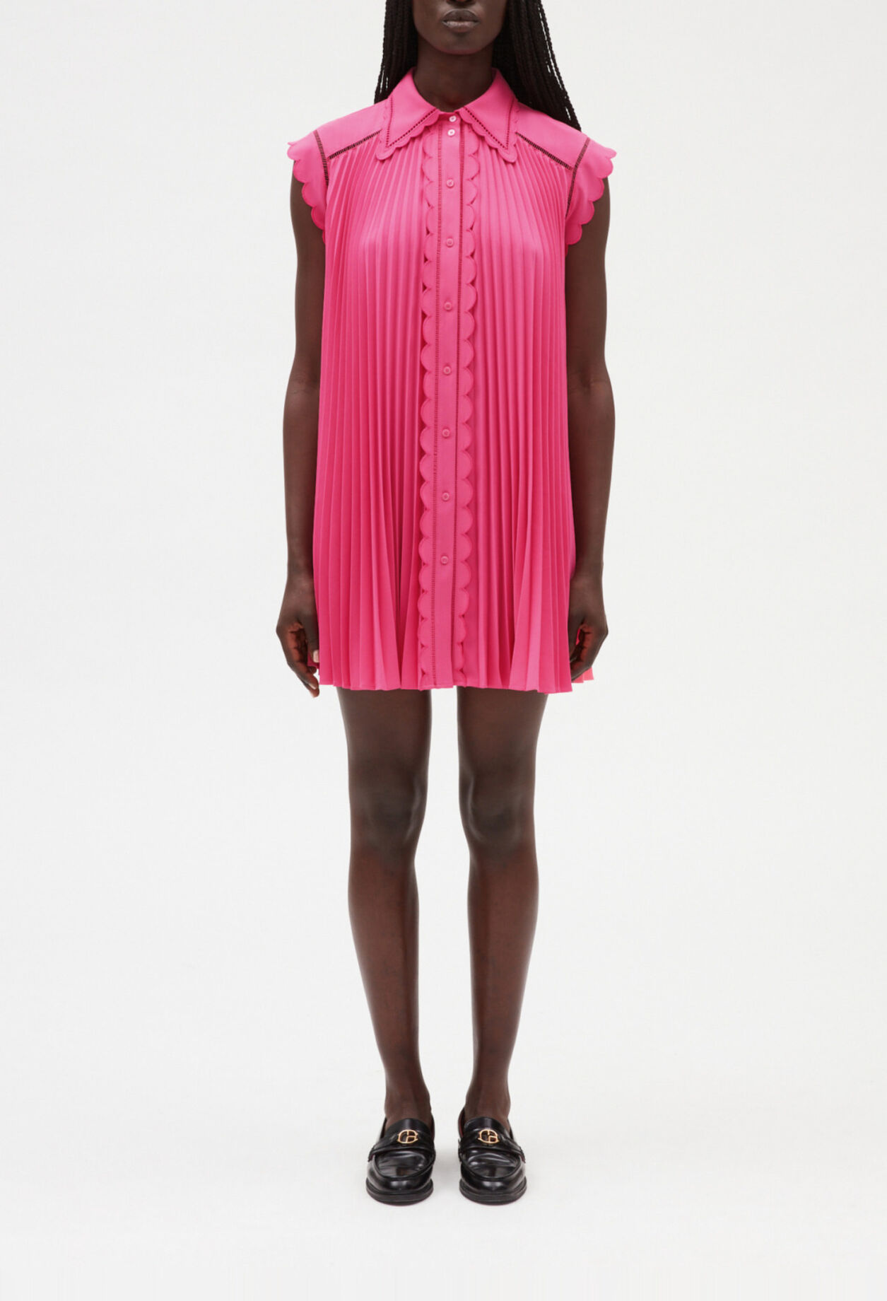 Short pleated dress