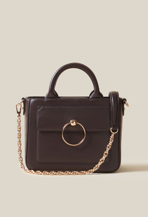 Anouck smooth leather chain bag