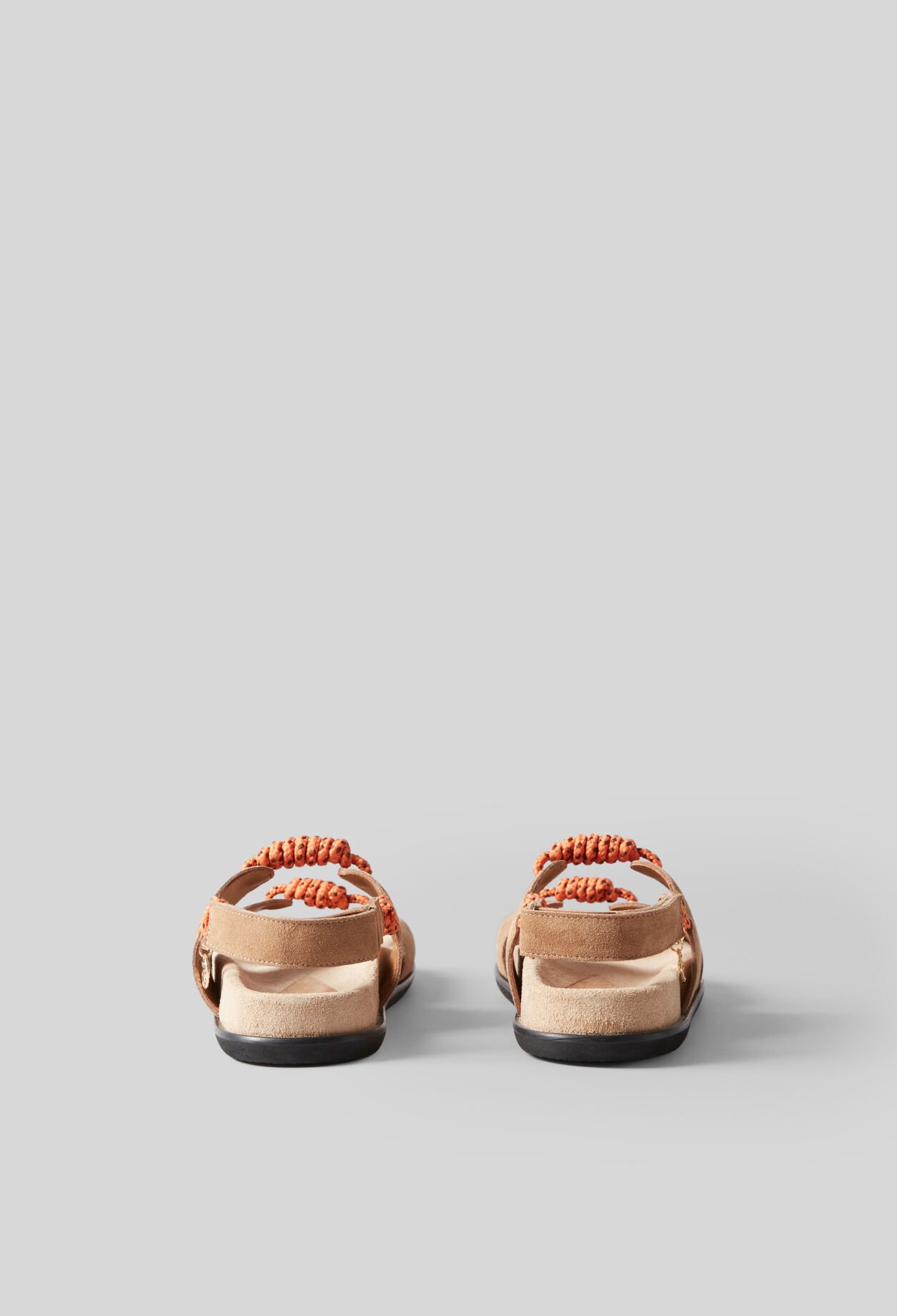 Twisted lace-up sandals