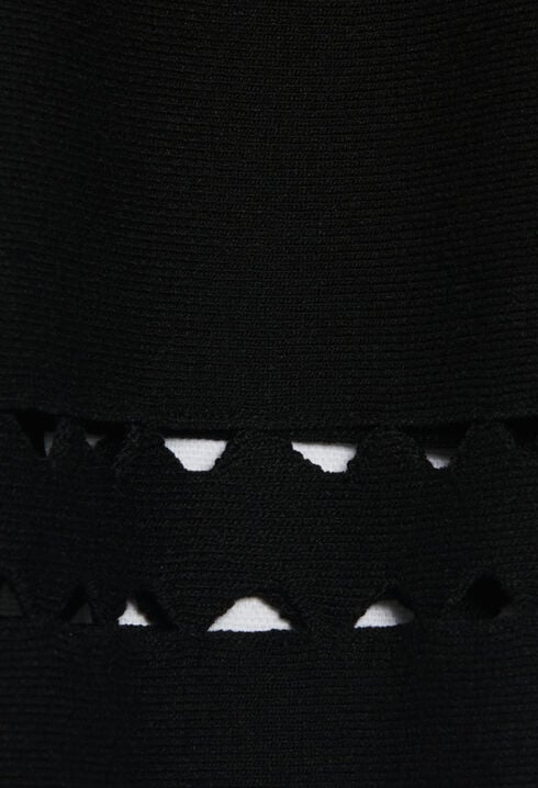 Black knitted skirt