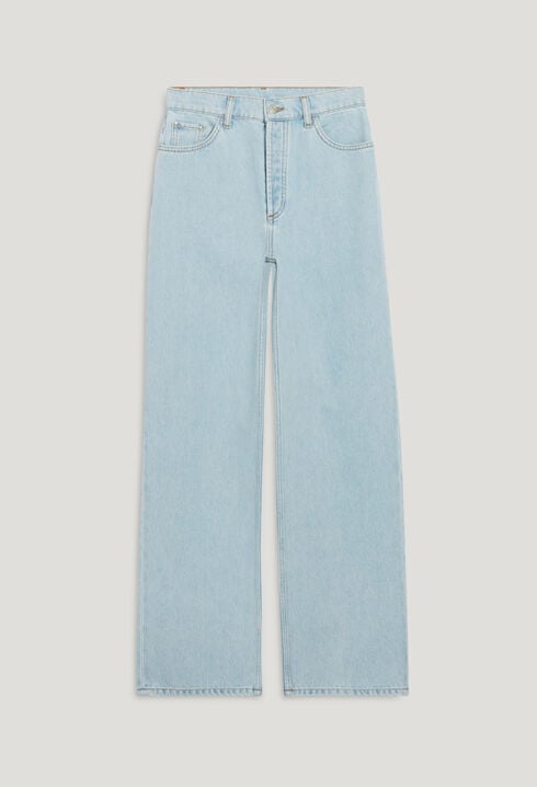 Faded blue Louis flare jeans