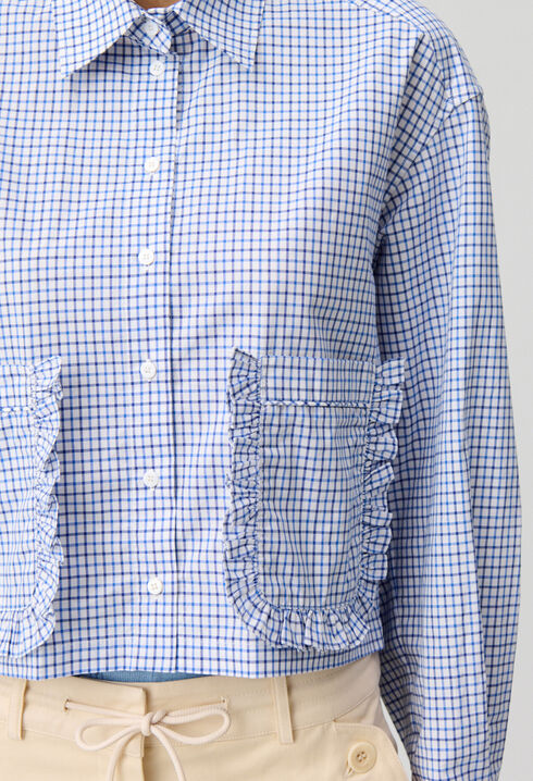 Checked shirt with pockets