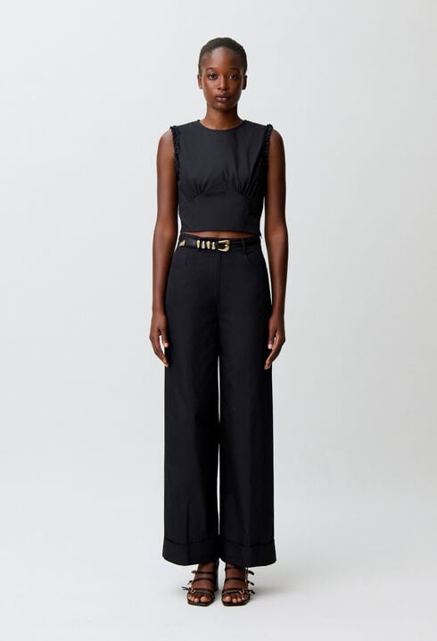 Wide-leg trousers