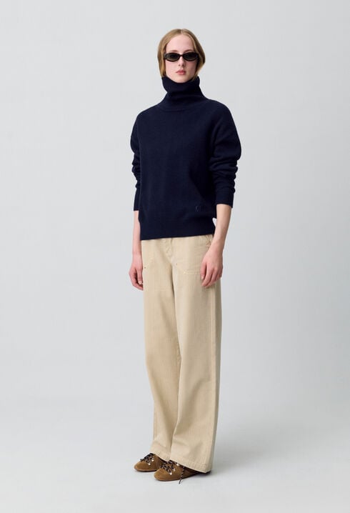 Navy cashmere jumper