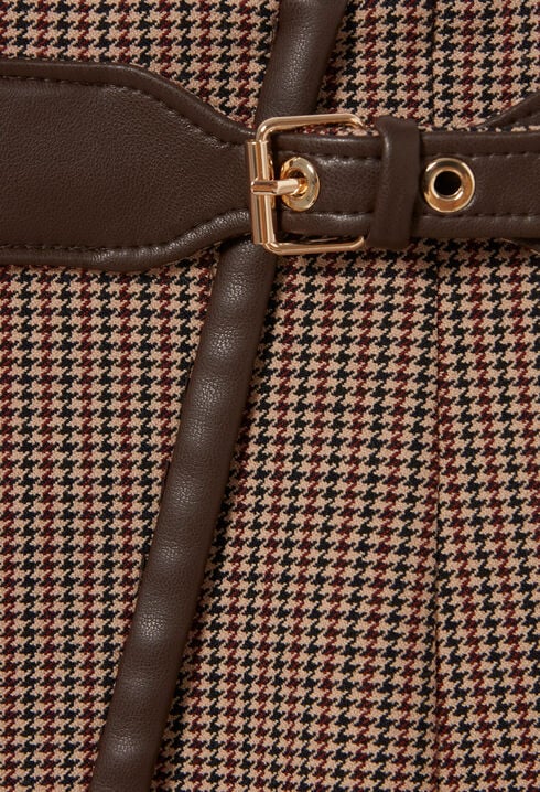 Houndstooth Mini Skirt