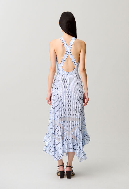 Polka dot midi dress