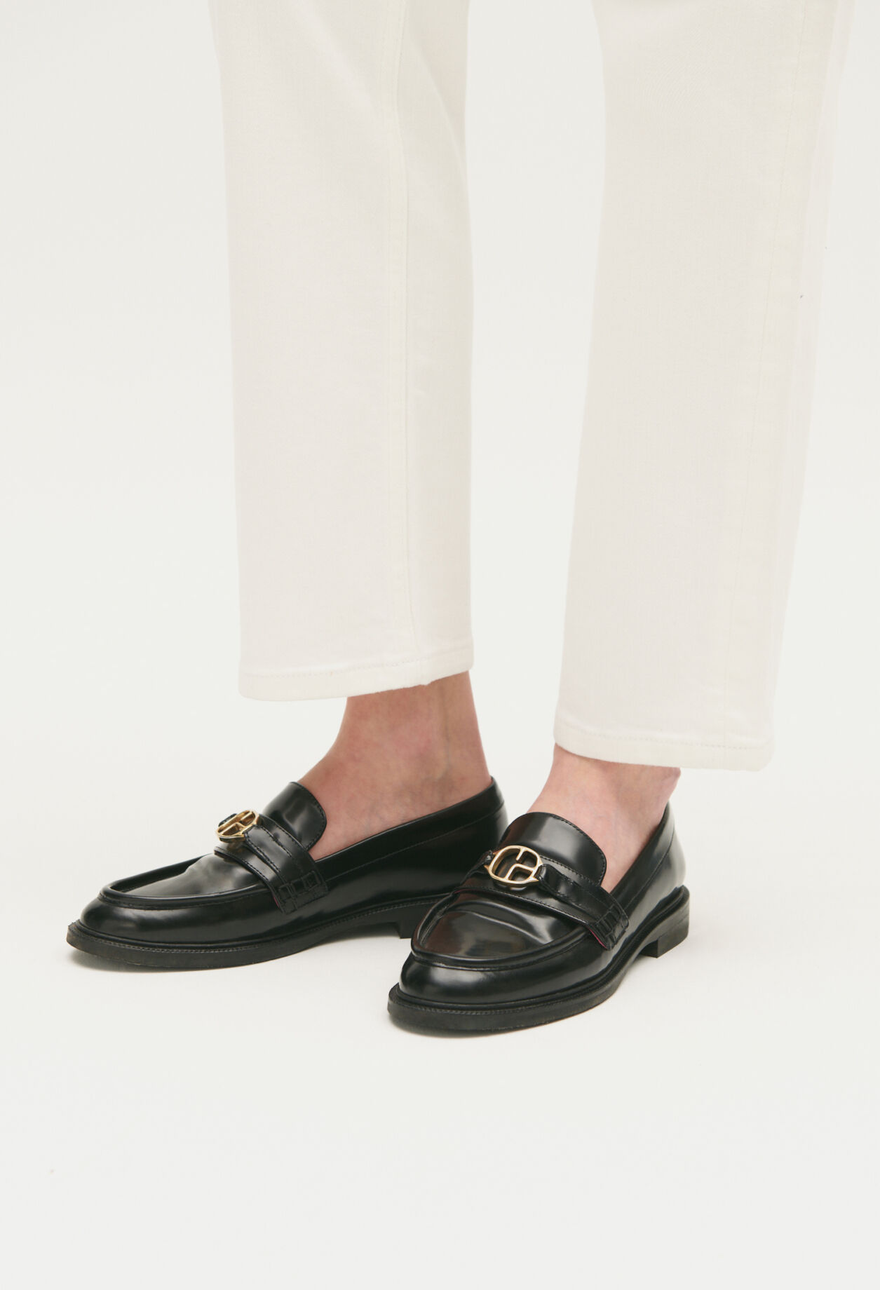 Leather loafers