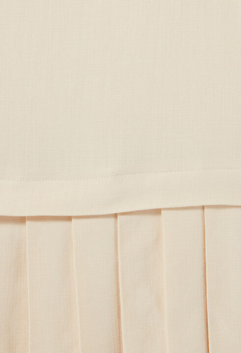 Pleated Mini Dress
