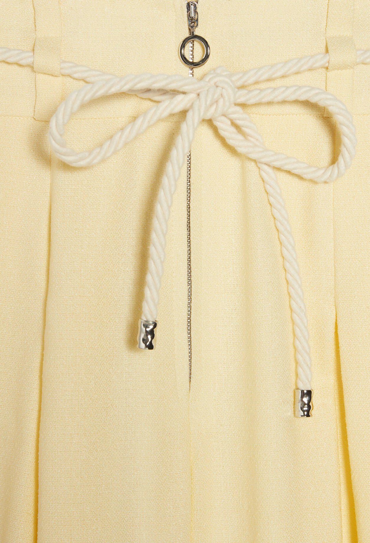 Long trousers with rope belt