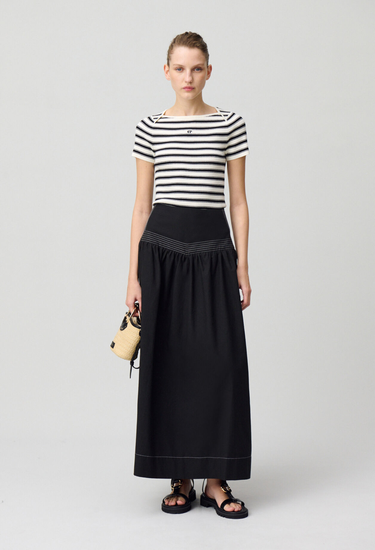 Long Basque Skirt