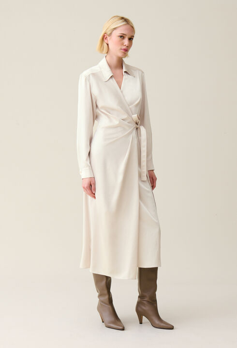 Midi wrap dress