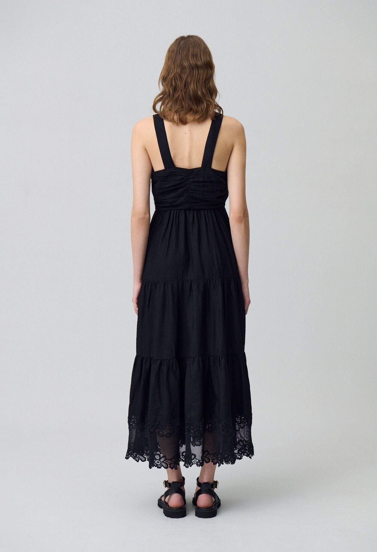 Embroidered Floral Maxi Dress