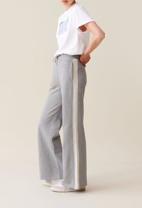 Contrasting grey comfort trousers