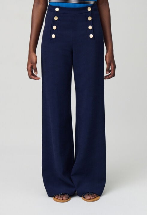 Straight-Leg Sailor Trousers