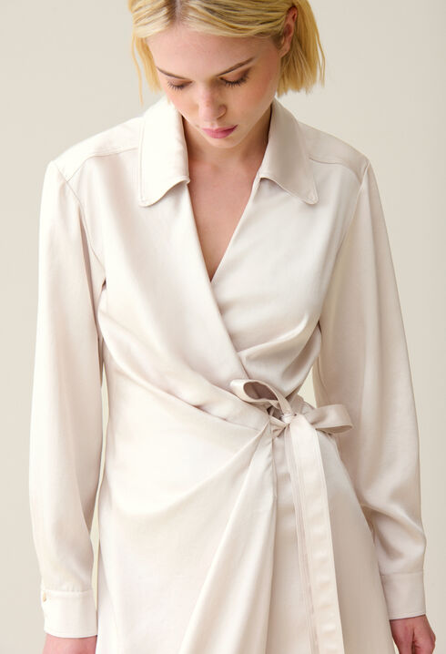 Midi wrap dress