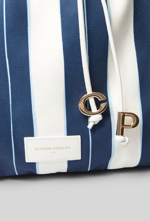 Large Striped Tote Bag