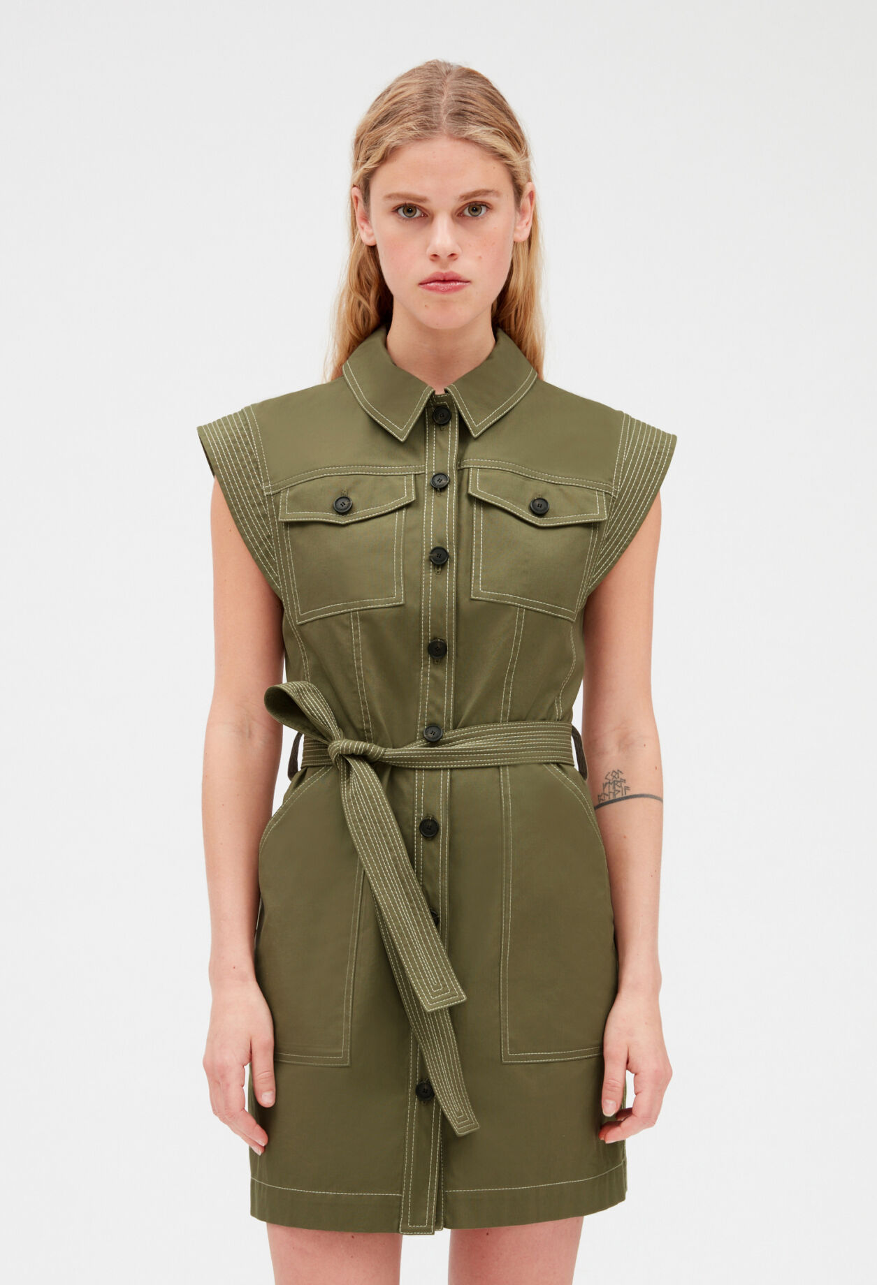 Short khaki dress