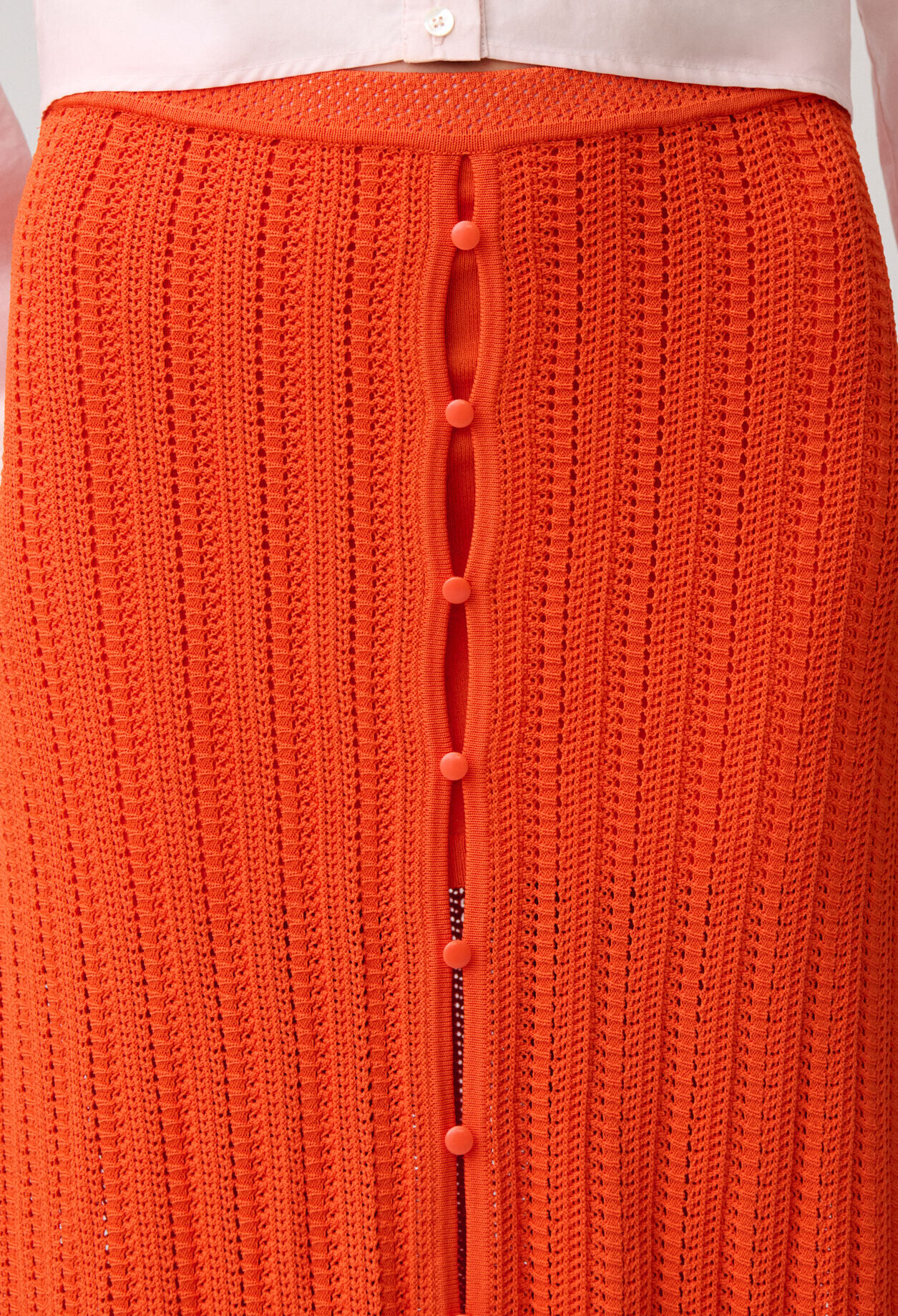 Long crochet skirt