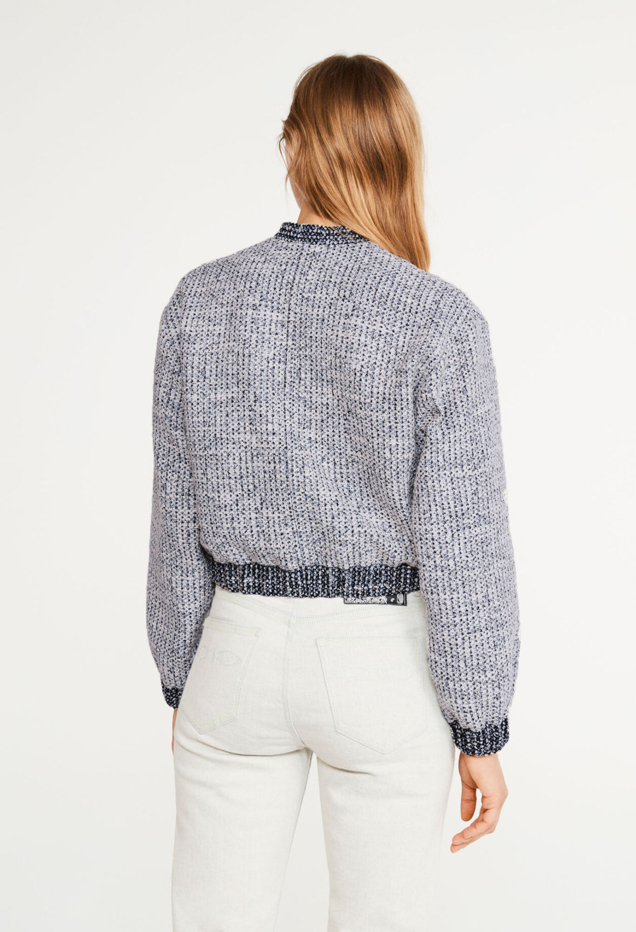 Tweed bomber jacket