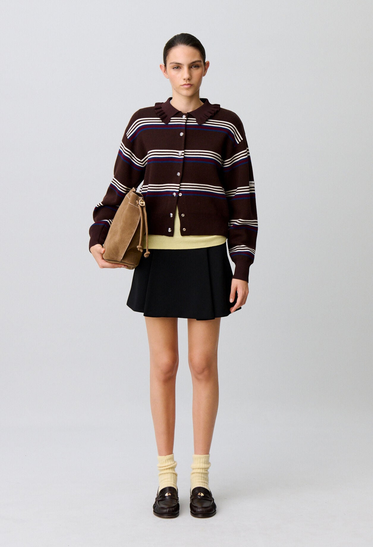 Short flared skirt
