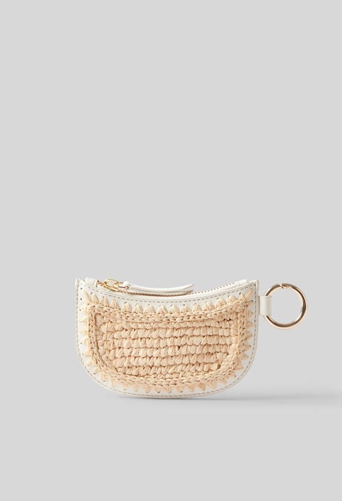 Raffia purse