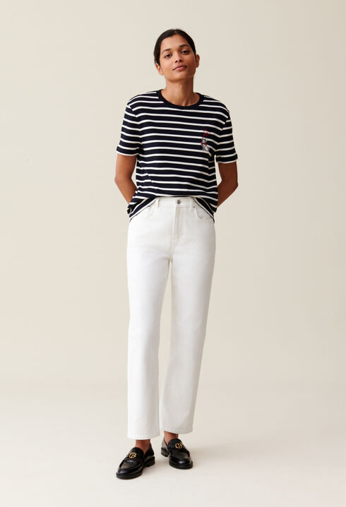 Sailor T-shirt Jean Toto embroidery