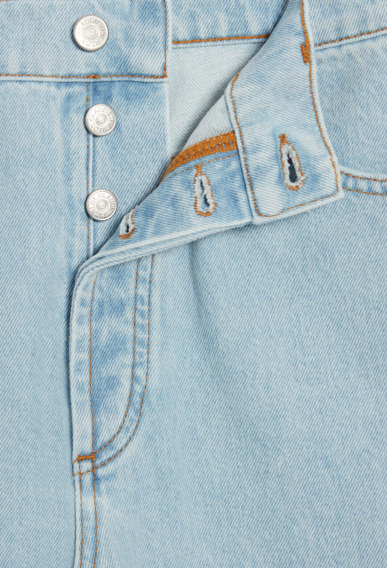 Faded blue Louis flare jeans