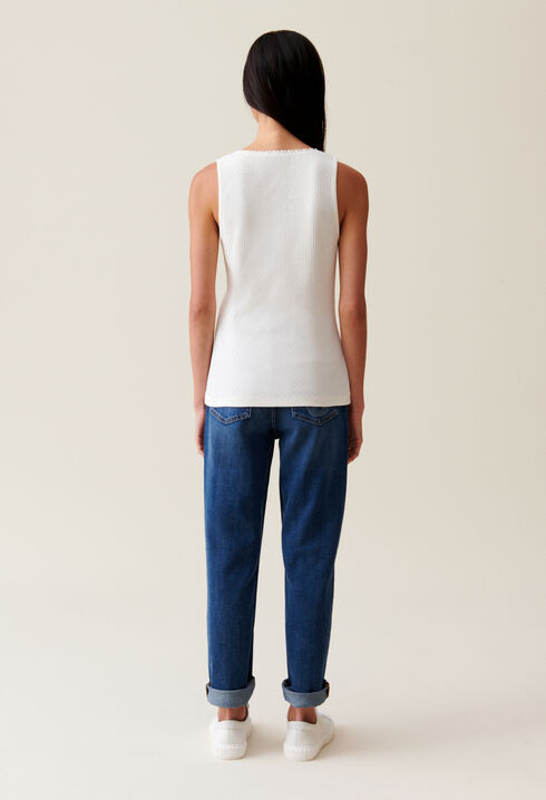 Ecru Lace Tank Top