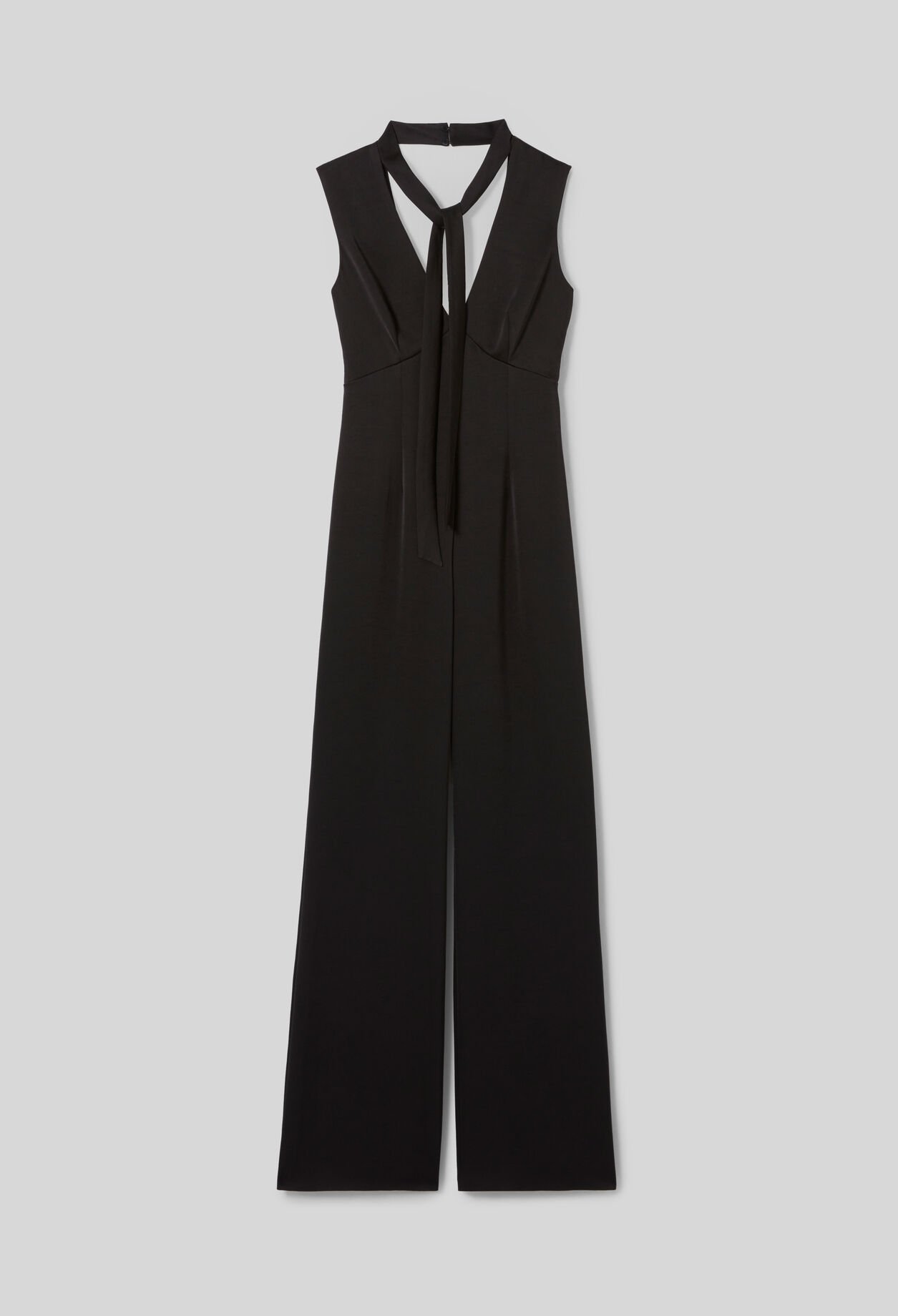 Fluid satin jumpsuit