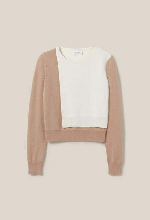 Tonal Cropped Sweater