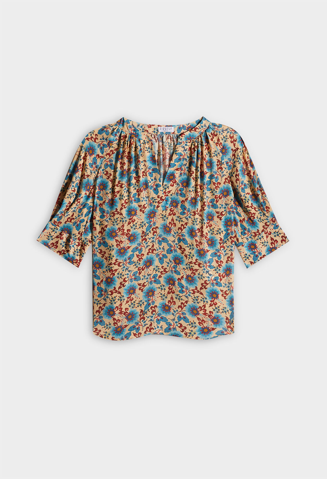 Short-sleeved blouse