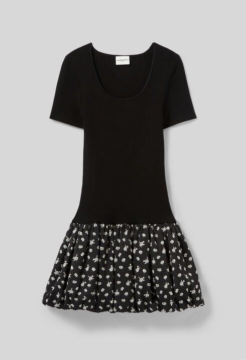 Short Bubble Dress with Polka Dots