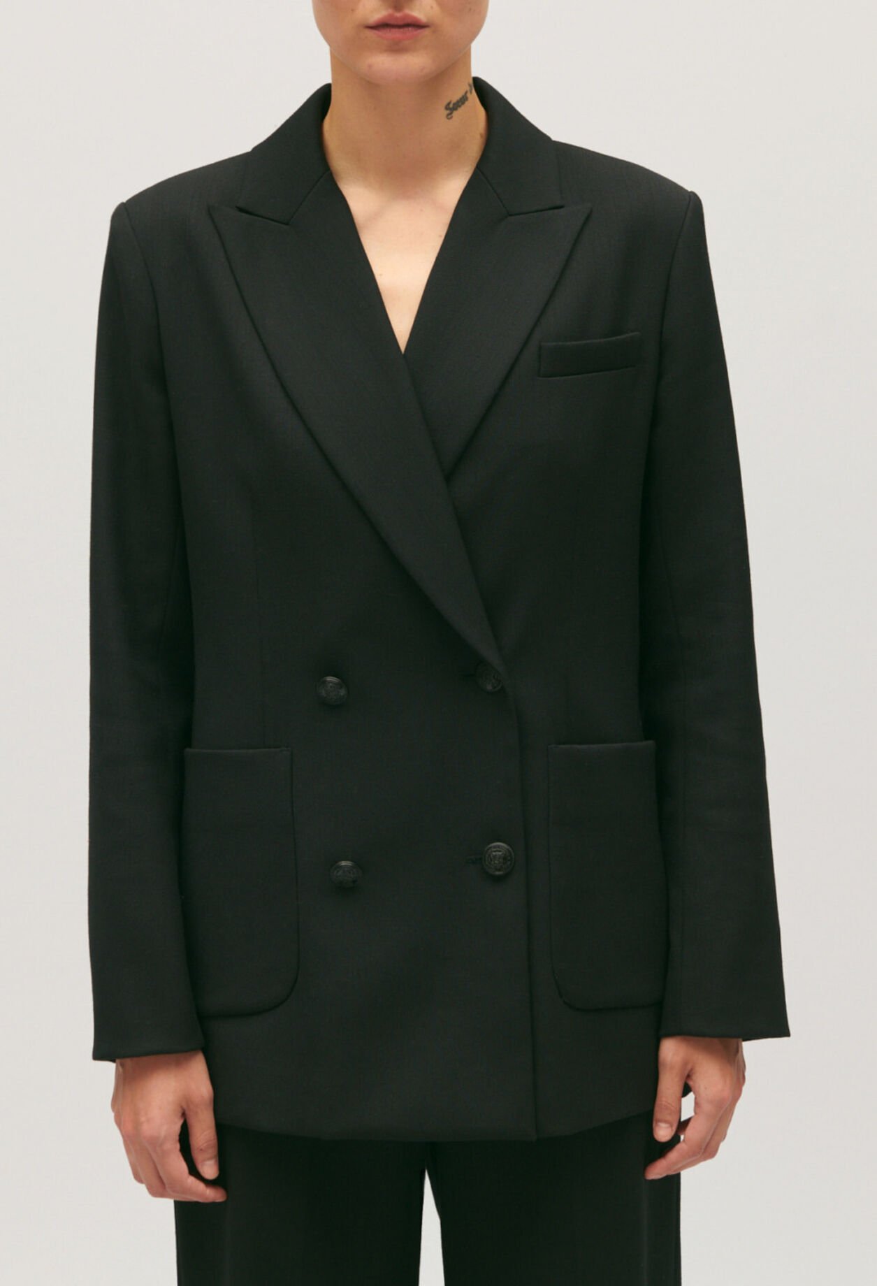 Black suit jacket