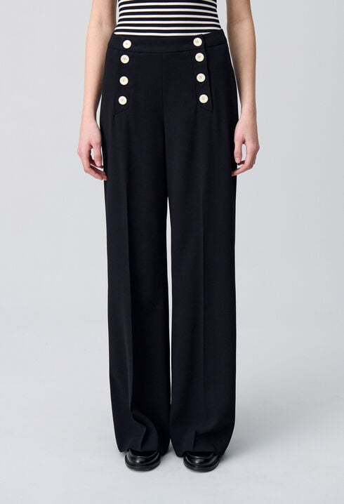 Straight-Leg Sailor Trousers