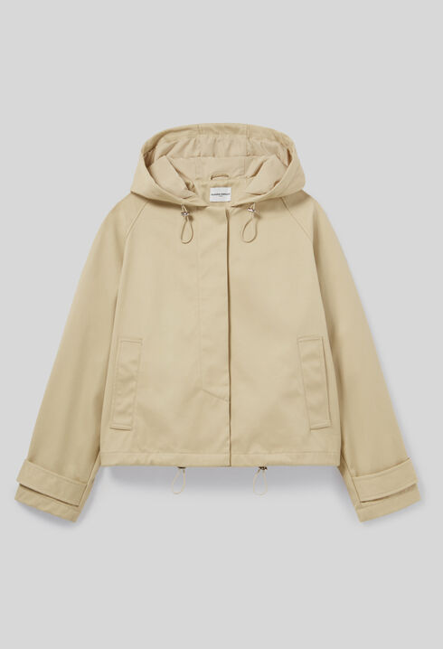Lightweight hooded parka