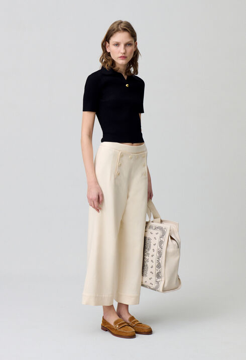 Straight-Leg Sailor Trousers