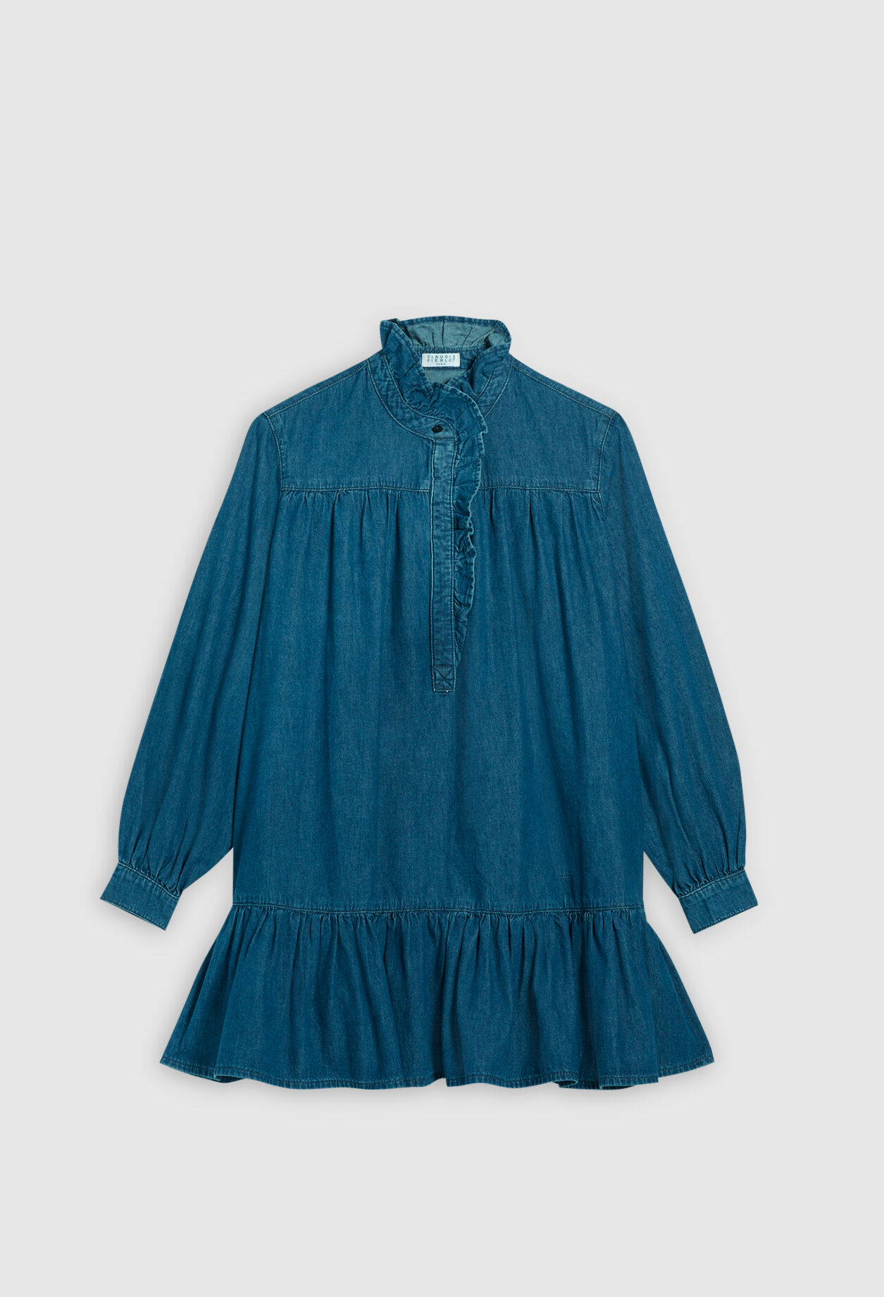 Denim trapeze dress