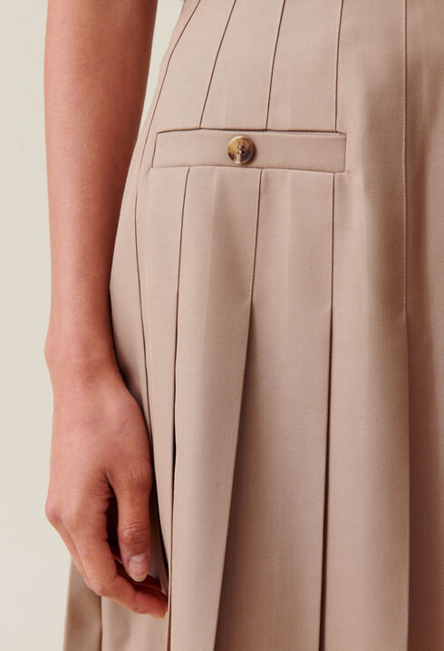 Pleated Mini Skirt