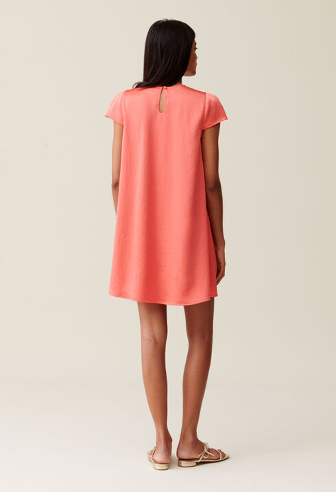 Mandarin Babydoll Mini Dress