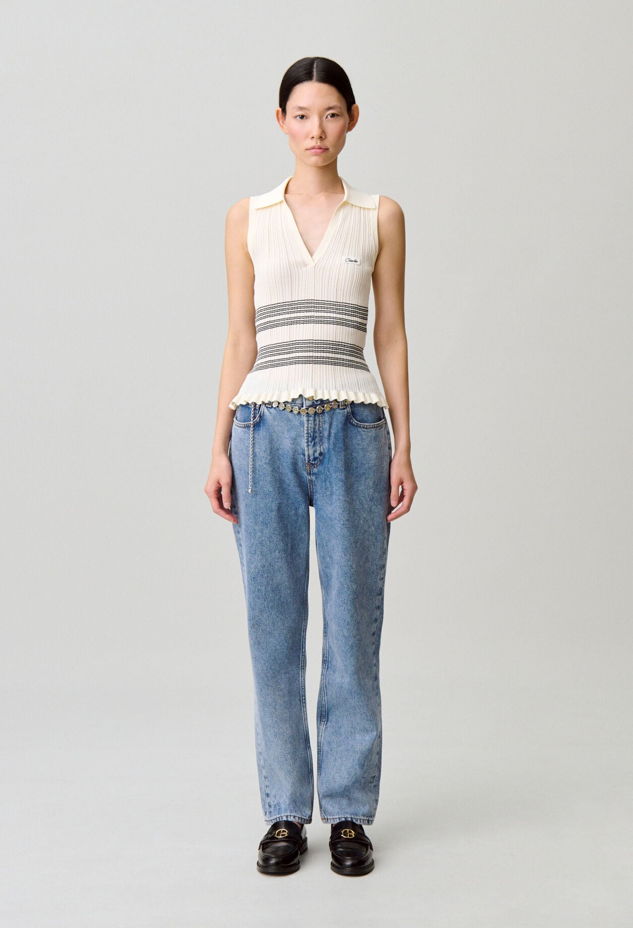 Fine knit top
